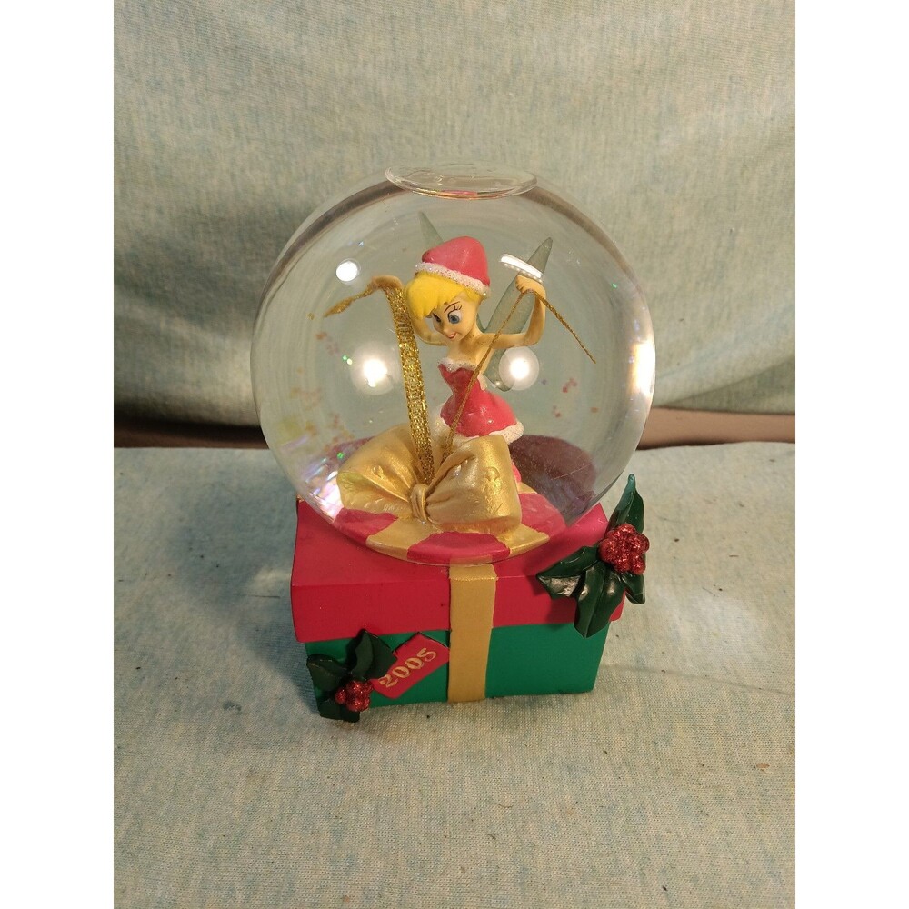 DISNEY STORE 2005 Christmas Tinkerbell 5” Snow Globe